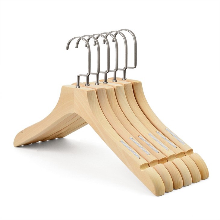 Wholesale Fashion Wood Buy Hangers Customized Anti-slip Coat Trousers Pants Wooden Hanger